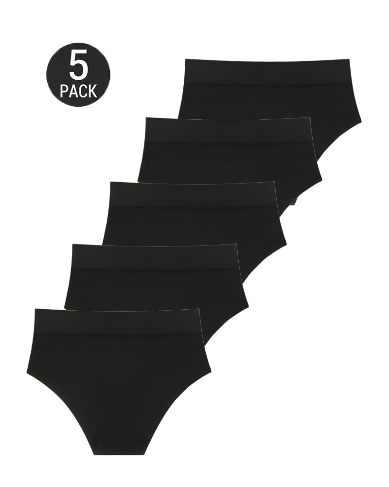 5-Pack Seamless Ice Silk See-Through Mesh Briefs