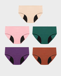 Green+Pink+Tan+Purple+Orange (5 Pack)