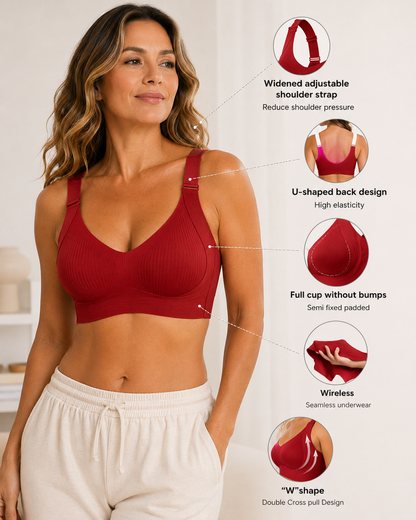 Seamless Comfort Adjustable Wireless Bra
