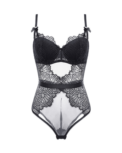 Sexy Lace Sheer Shaping Bodysuit