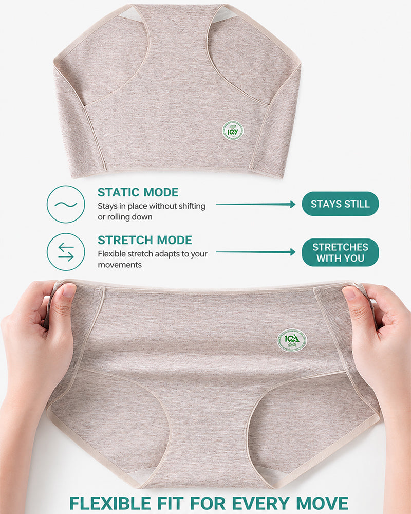 4-Pack Pure Cotton eamless Antibacterial Crotch Breathable Briefs