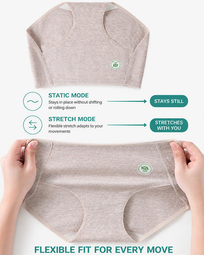 4-Pack Pure Cotton eamless Antibacterial Crotch Breathable Briefs