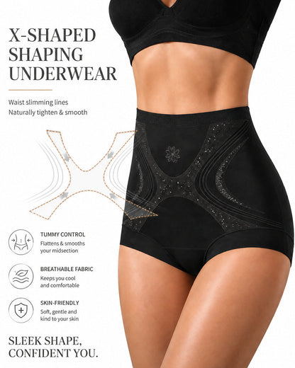 3-Pack Seamless Ice Silk High Waist Tummy Control Shaping Panties