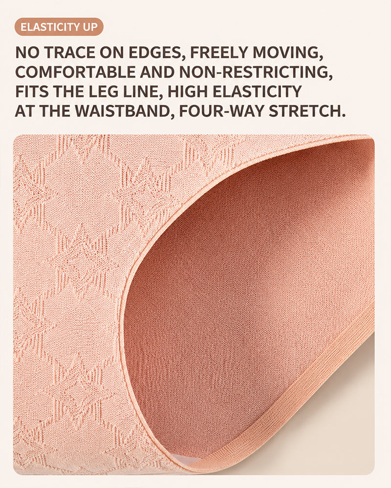 5-Pack Pure Cotton Jacquard High-Slit Stretch Briefs