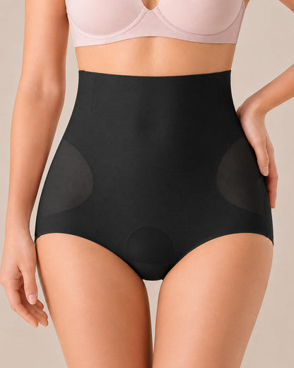 3-Pack Seamless High Waist Tummy Control Breathable Mesh Shaping Panties