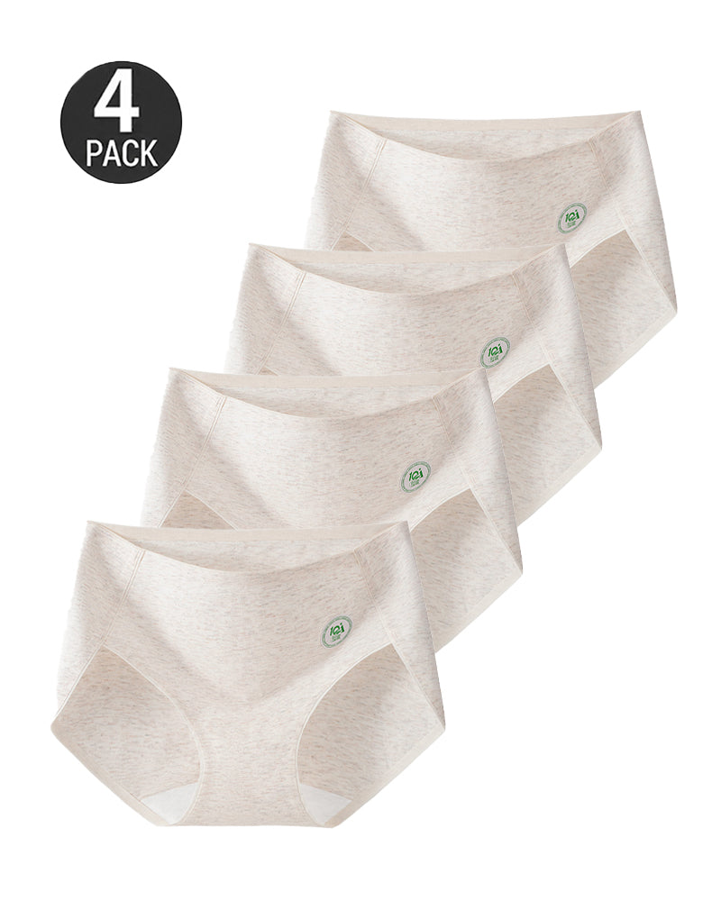 4-Pack Pure Cotton eamless Antibacterial Crotch Breathable Briefs