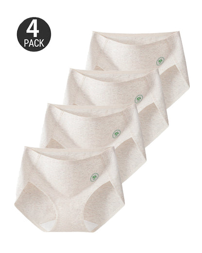 4-Pack Pure Cotton eamless Antibacterial Crotch Breathable Briefs