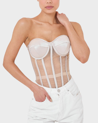 Floralshe®Sleek Mesh Supportive Push-Up Corset