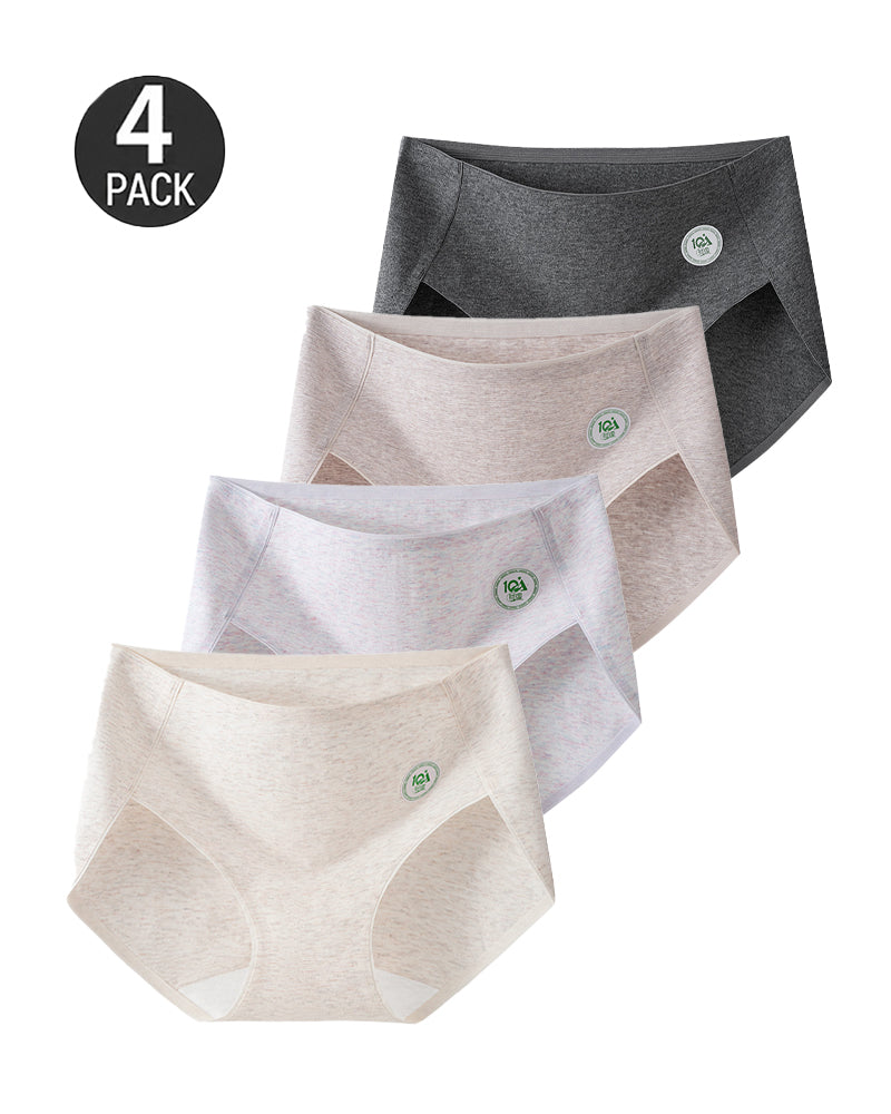 4-Pack Pure Cotton eamless Antibacterial Crotch Breathable Briefs