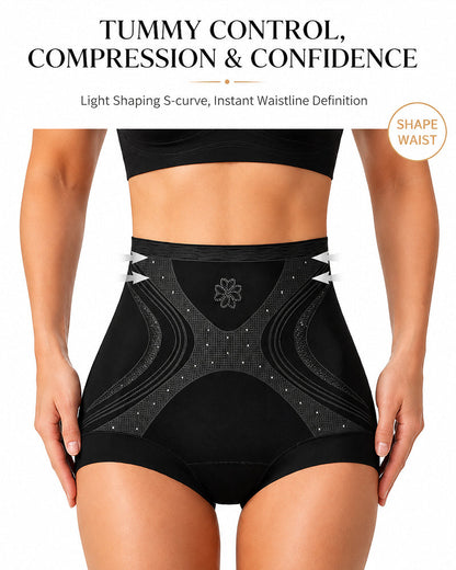 3-Pack Seamless Ice Silk High Waist Tummy Control Shaping Panties