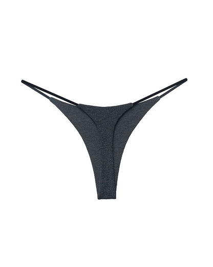 Double-Layer String Cotton T-Back Thong