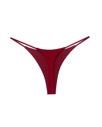 Double-Layer String Cotton T-Back Thong