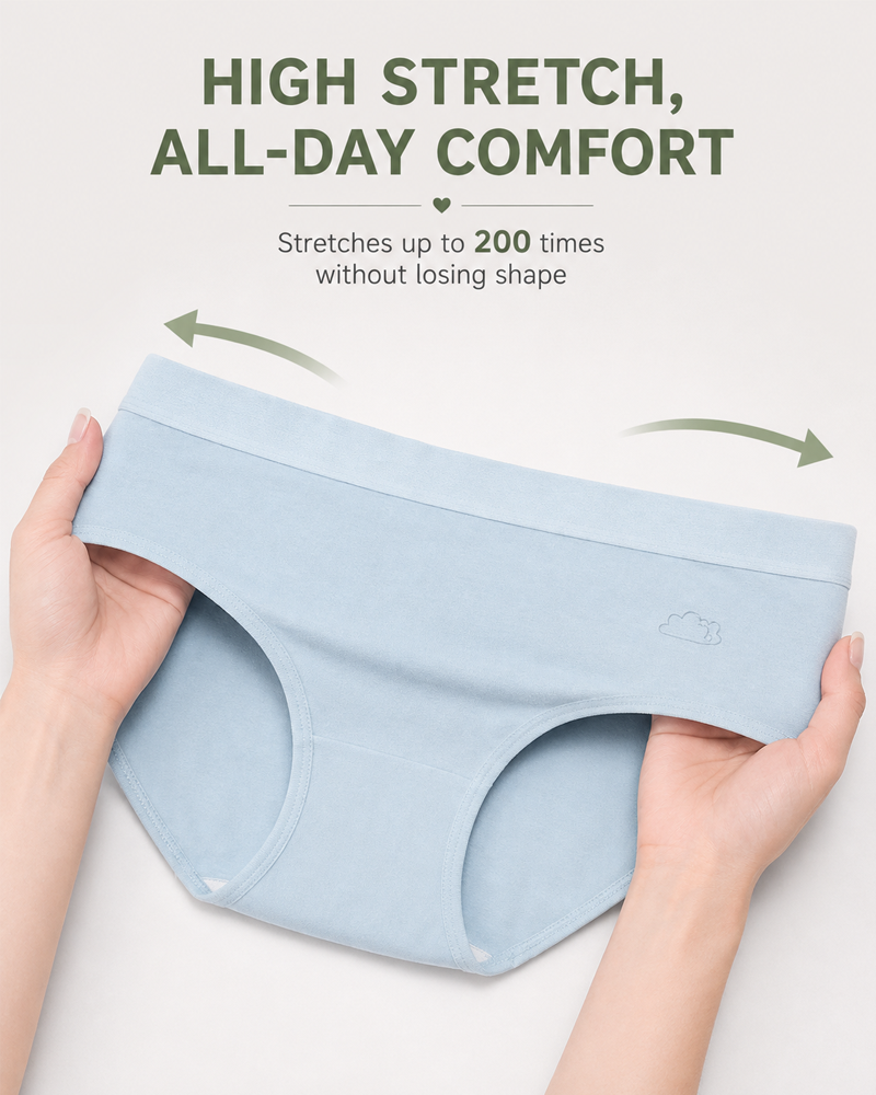 6-Pack Pure Cotton Antibacterial Skin-Friendly Macaron Panties