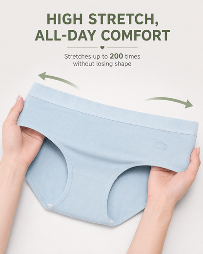6-Pack Pure Cotton Antibacterial Skin-Friendly Macaron Panties