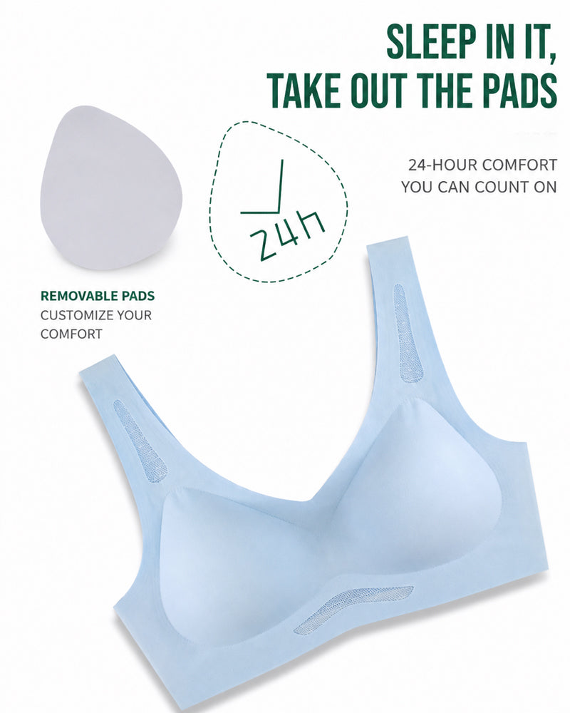 2-Pack Deep V Seamless Breathable Mesh Cutout Vest Bra