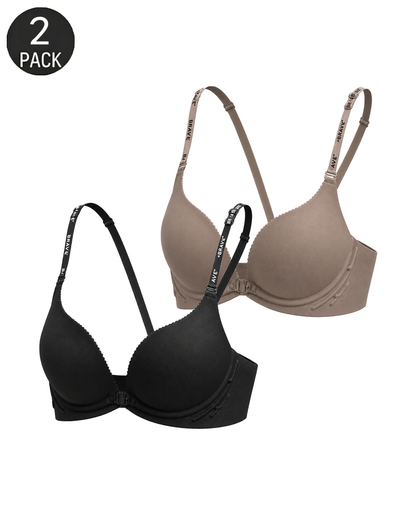Front Closure Seamless Back-Smoothing Push-Up Bra