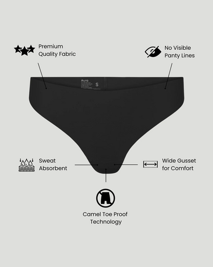 Floralshe  Invisible Camel Toe Thong
