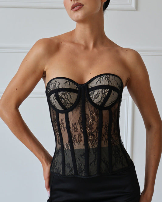 Floralshe®Sexy Lace Push-Up Corset