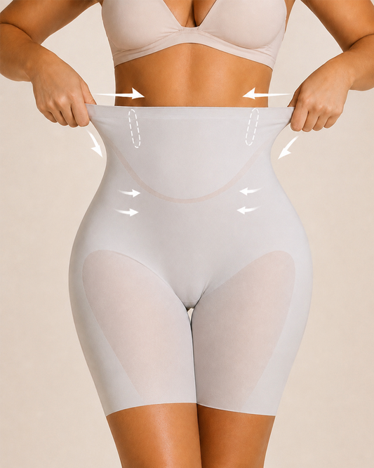 High-Waisted Breathable Butt-Lifting Shapewear Shorts