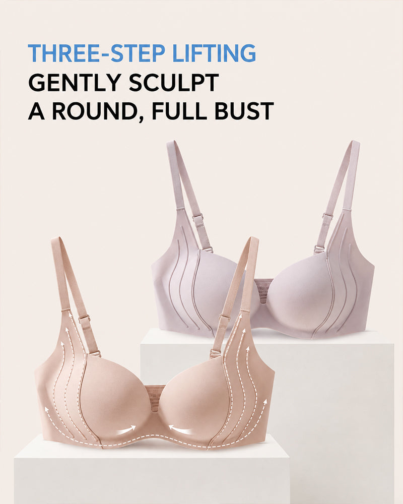 Deep V Seamless Comfortable Push-up Bra