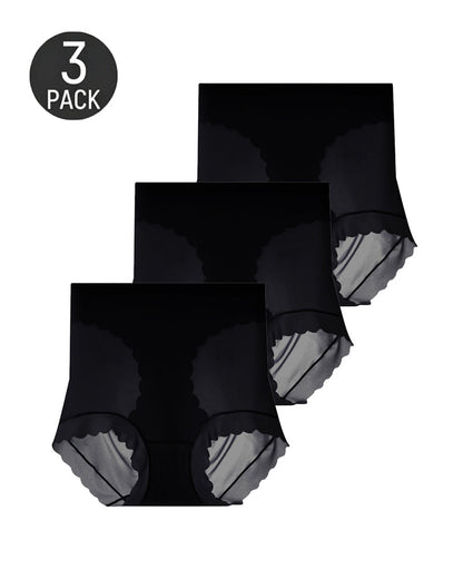 3-Pack High Waist Breathable Seamless Panties