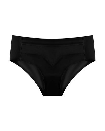 Mid-Waist Ice Silk Naked Invisible Underwear