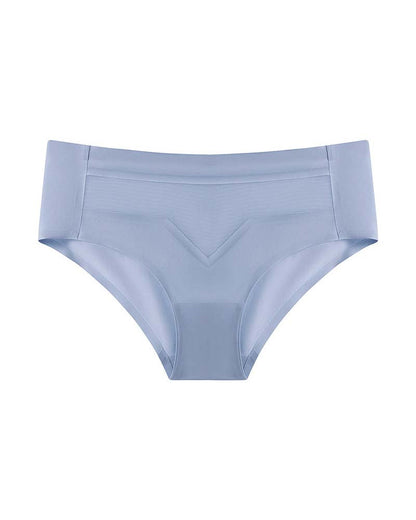 Mid-Waist Ice Silk Naked Invisible Underwear