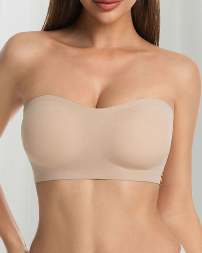 Women's Strapless Bra with Cross Side Buckle Bras