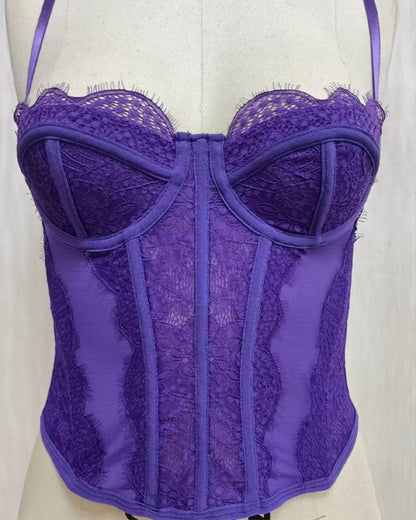 Vest Camisole Push-up Corset Sexy Slim-fit Strapless Lace Outer Wear Underwear