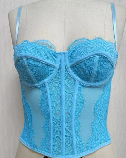 Vest Camisole Push-up Corset Sexy Slim-fit Strapless Lace Outer Wear Underwear