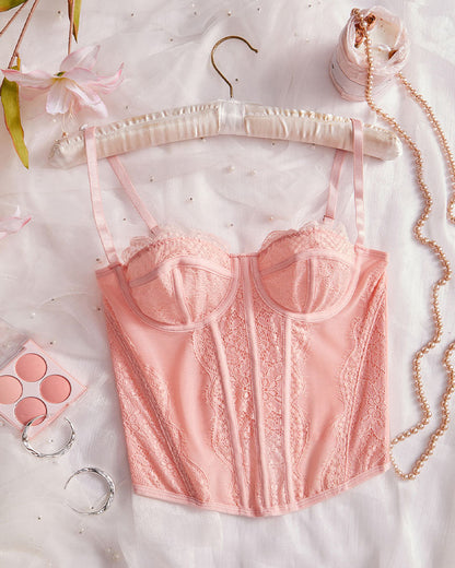 Vest Camisole Push-up Corset Sexy Slim-fit Strapless Lace Outer Wear Underwear