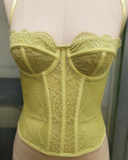 Vest Camisole Push-up Corset Sexy Slim-fit Strapless Lace Outer Wear Underwear
