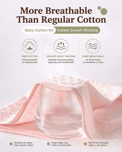 4-Pack Mid-waist Cotton Antibacterial Seamless Jacquard Breathable Briefs