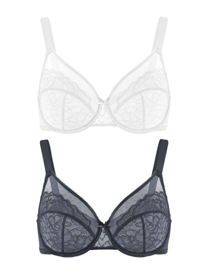 Plus Size Bras for Women Full Coverage Back Fat Underwire Minimizer Bras