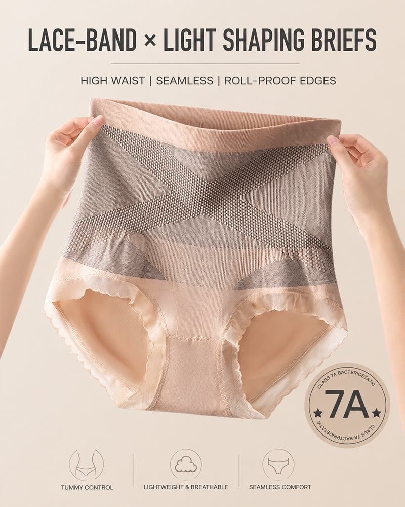 3-Pack Cotton Seamless High Waist Tummy Control Hip Lifting Panties