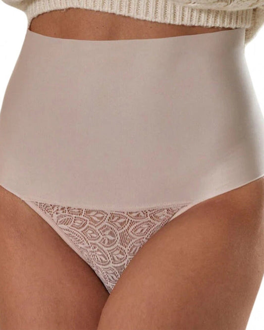 Women's Mid-Rise Seamless Lace Hip-Lifting Shaping Panties