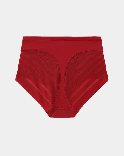 Women's High Elastic Seamless Tummy-Control Butt Lift Mesh Splicing Panties