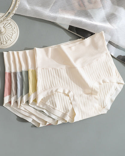 Pure Cotton Antibacterial Crotch Seamless High Elastic Belly-Controlling Cotton Underwear