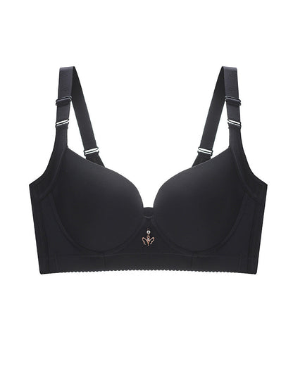 Breathable Plus Size No Steel Ring Push Up Bra