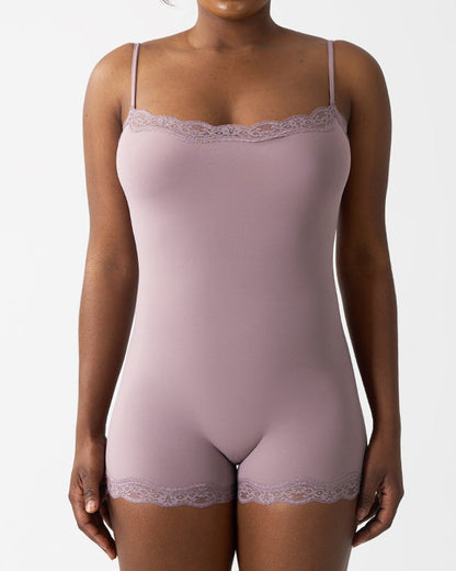 Women's Spaghetti Strap Lace Seamless Sexy Jumpsuit
