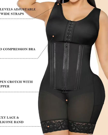Women's Double Pressure Chest Wrap Abdomen Compression Breathable Body Shaper