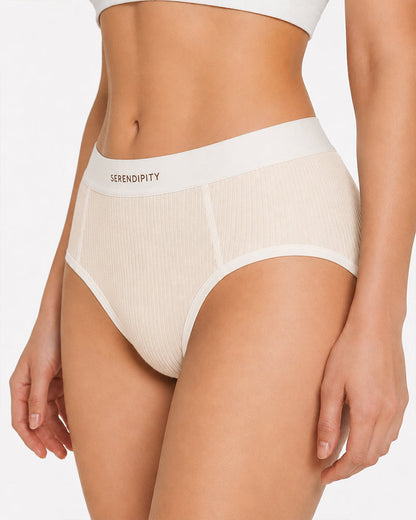 5-Pack Colorblock Ribbed Cotton Stretch Breathable Briefs