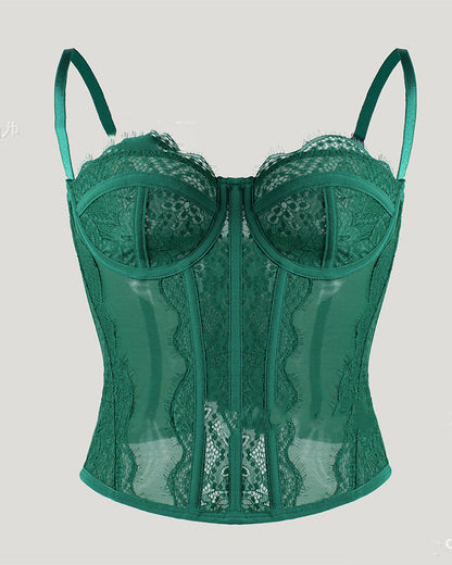 Vest Camisole Push-up Corset Sexy Slim-fit Strapless Lace Outer Wear Underwear