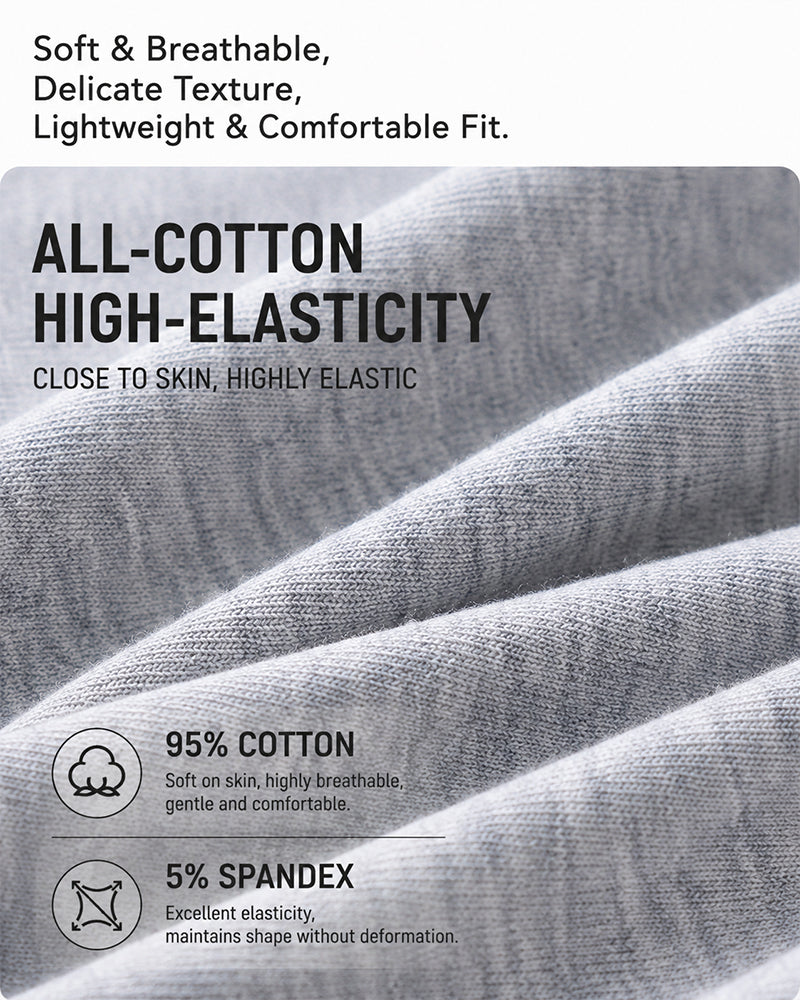 5-Pack Pure Cotton Lace Trim Antibacterial Panties