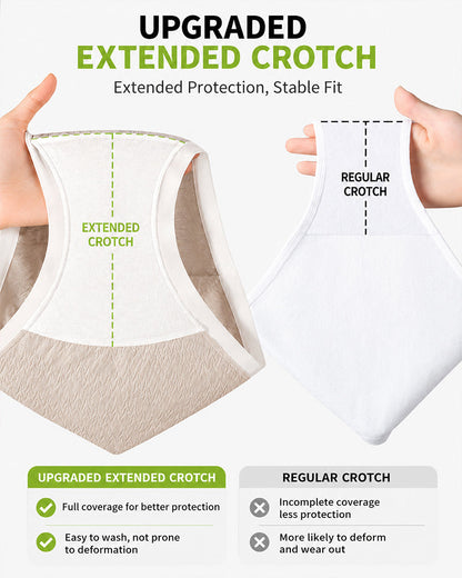 6-Pack Seamless Mid-Waist Cotton Antibacterial Panties
