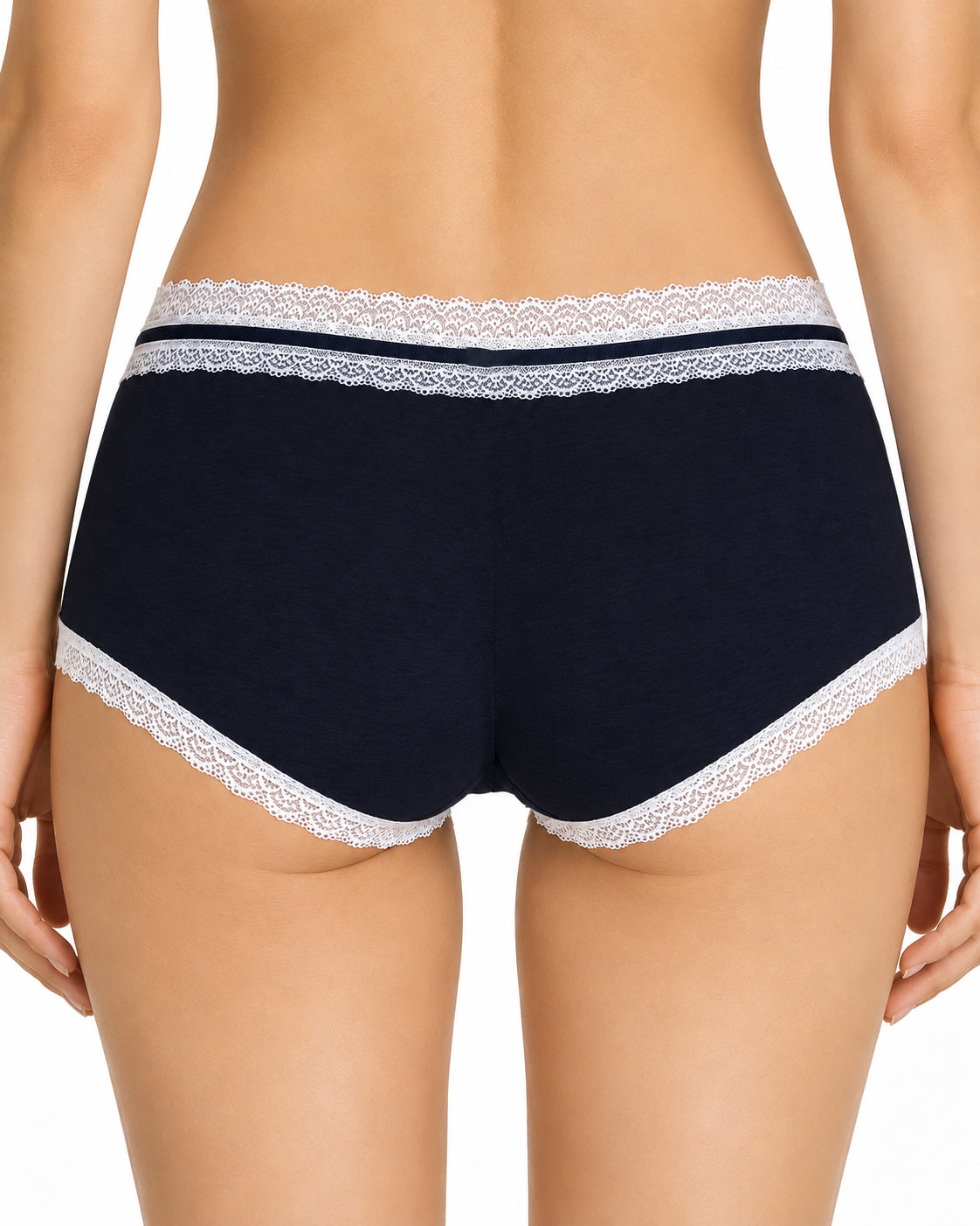 5-Pack Pure Cotton Lace Trim Antibacterial Panties