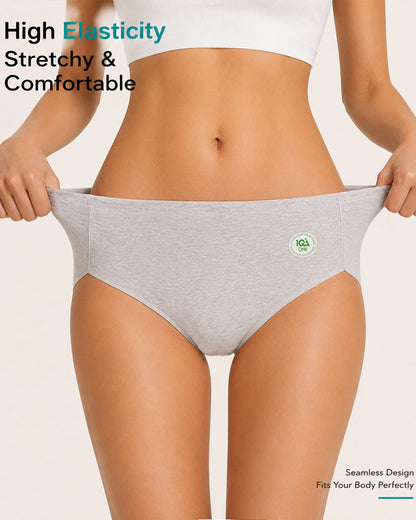 4-Pack Pure Cotton eamless Antibacterial Crotch Breathable Briefs