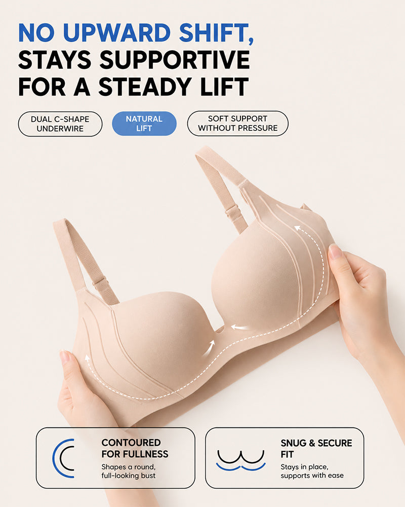 Deep V Seamless Comfortable Push-up Bra
