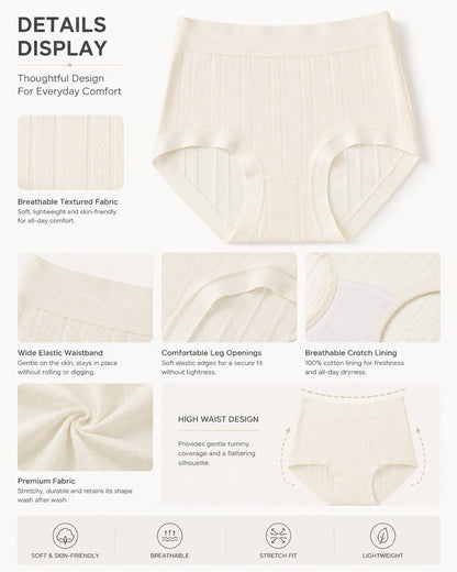 5-Pack Cotton Antibacterial Breathable Comfortable Panties
