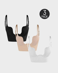 [3 Pack]Black+Beige+White